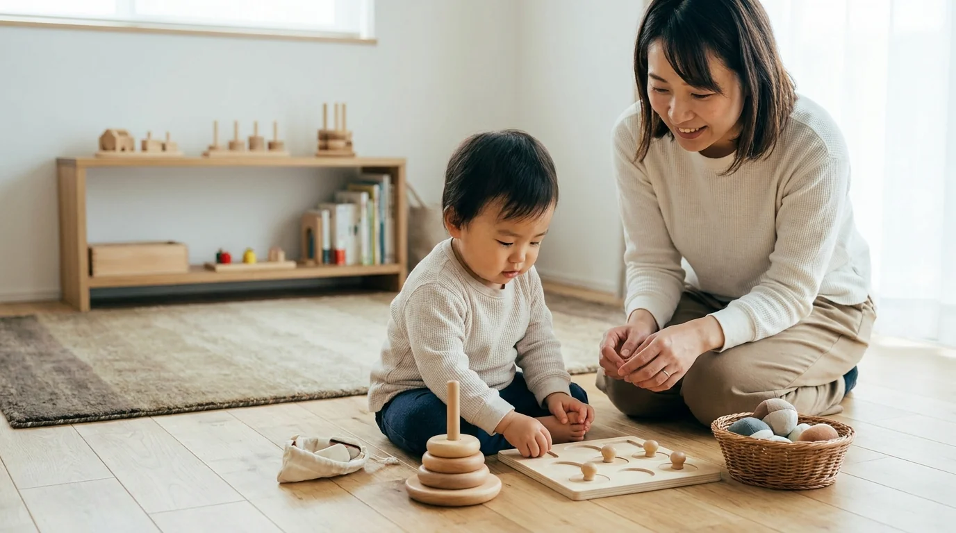 1歳のモンテッソーリおもちゃとは?教育の基本と特徴