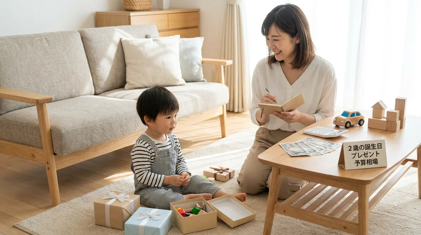 2歳の誕生日プレゼントの予算相場