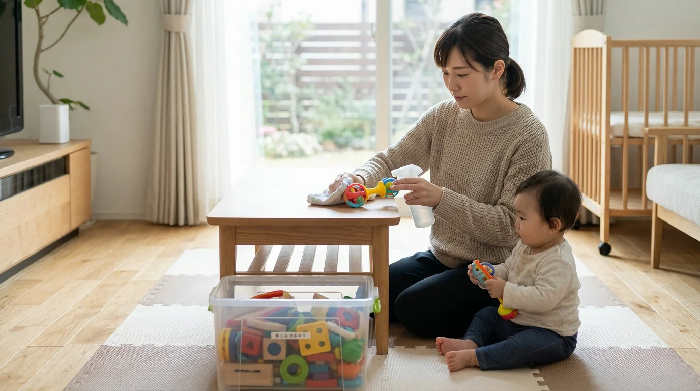 水洗いや消毒できる素材か