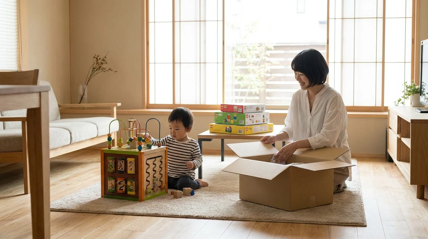 高額な知育玩具やキャラ玩具をレンタルで試せる