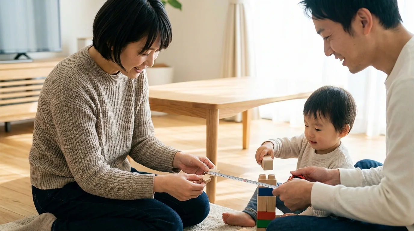 安全性とサイズを確認する