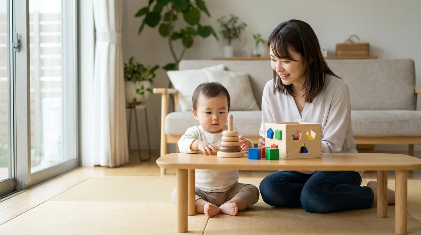 7〜9ヶ月|お座り期に指先を使うおもちゃ