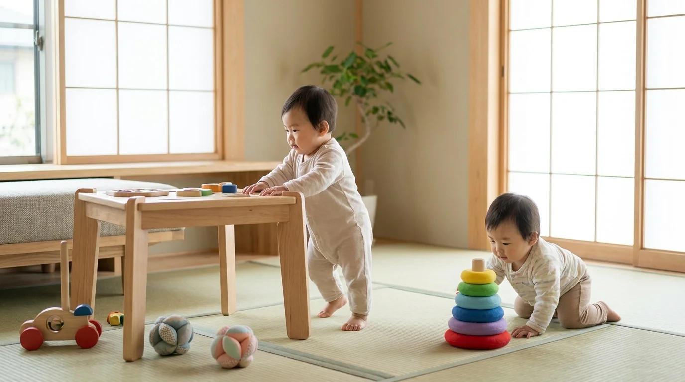 10〜12ヶ月|ハイハイ・つかまり立ちに合う玩具