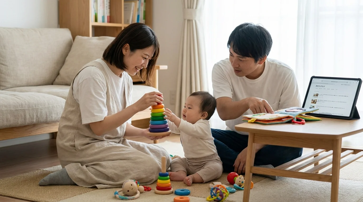先輩ママ・パパの口コミと体験談|0歳の知育玩具レビュー