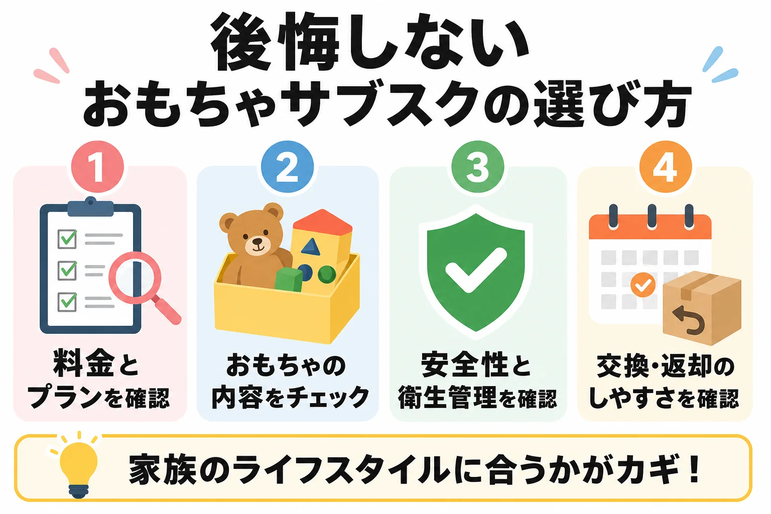 後悔しないおもちゃサブスクの選び方