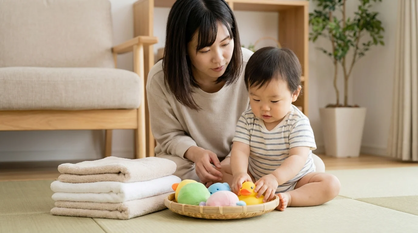 1歳がお風呂おもちゃで遊ぶときの注意点