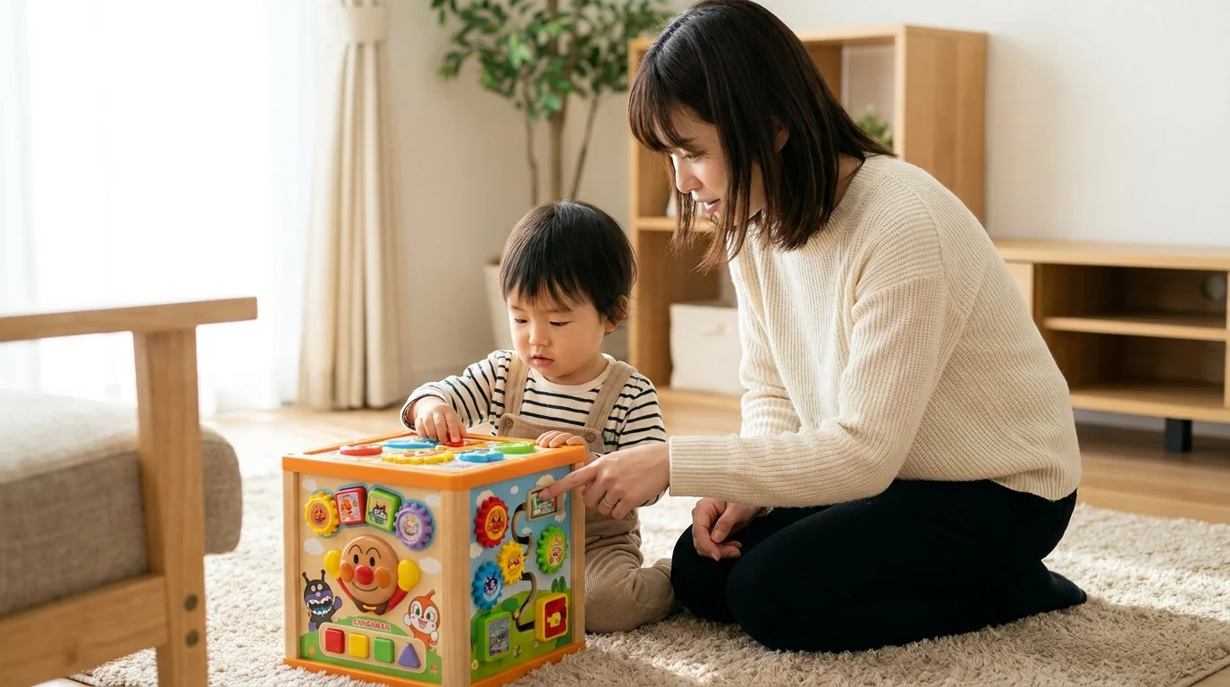 アンパンマンおおきなよくばりBOX: 対象月齢 / 遊び方