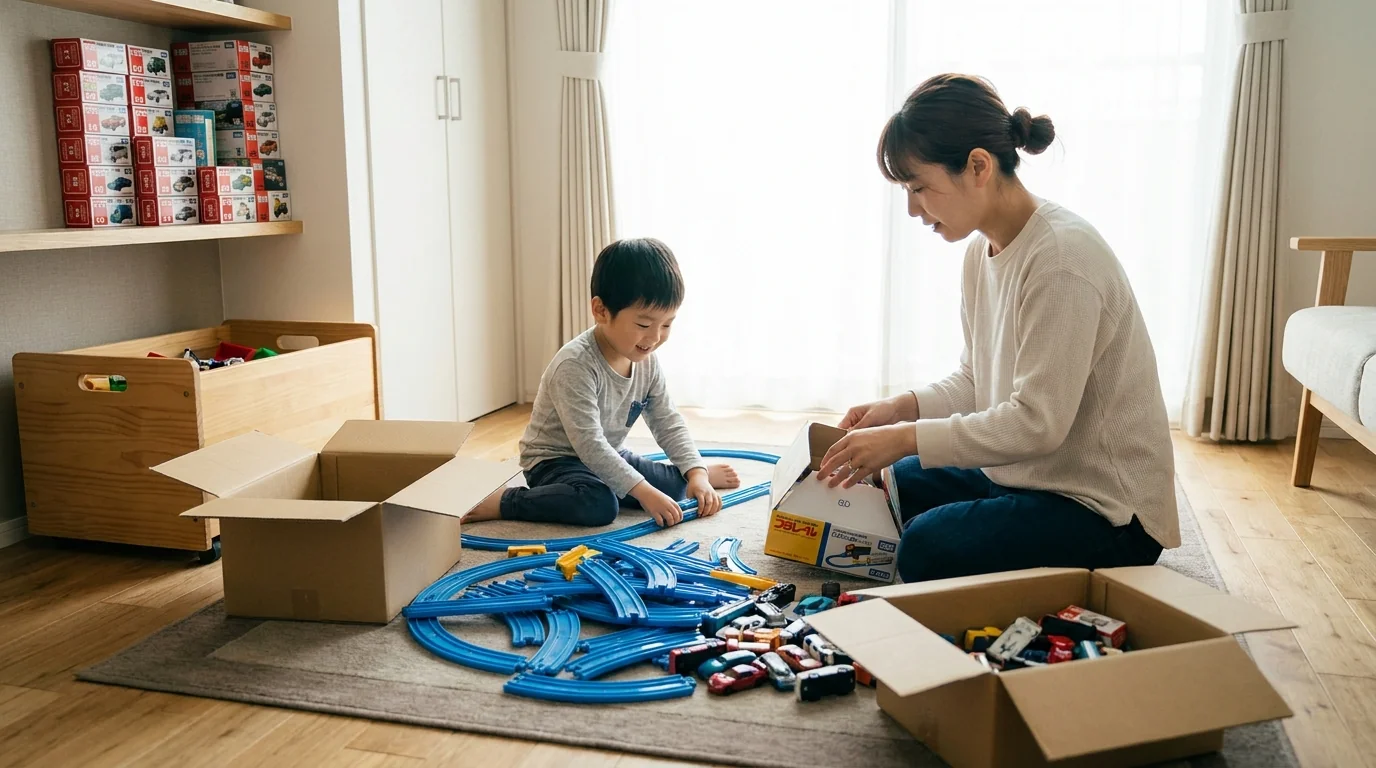 トミカ・プラレールなど定番を買い切る