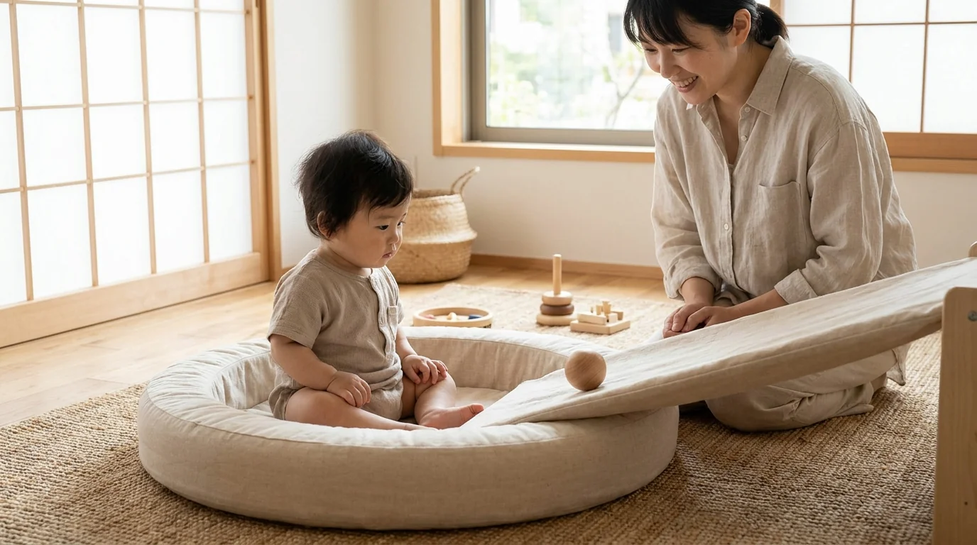 ベビープレイネスト・はじめてのボール転がし: 乳児向け / 知育効果