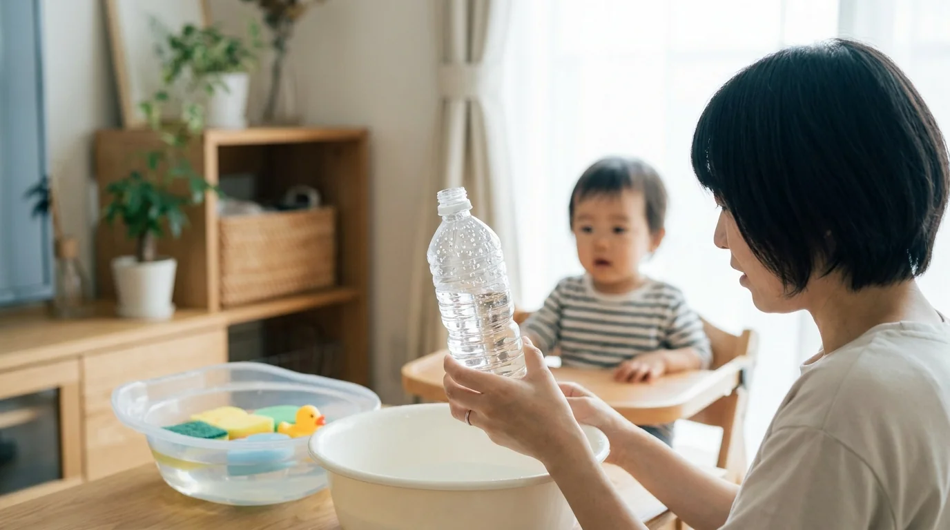 ペットボトルや容器で作る簡単アイデア: シャワーボトル / 浮かぶ容器